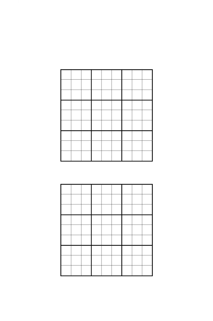 Sudoku Grids Template Free Download Sudoku Printable