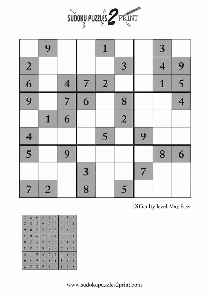 Easy Sudoku Puzzles Printable PDF Sudoku Printable