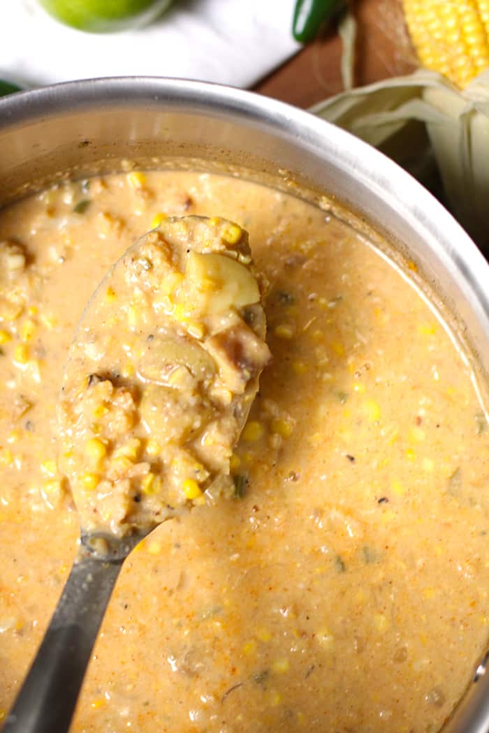Mexican Roasted Corn Chowder SueBee Homemaker