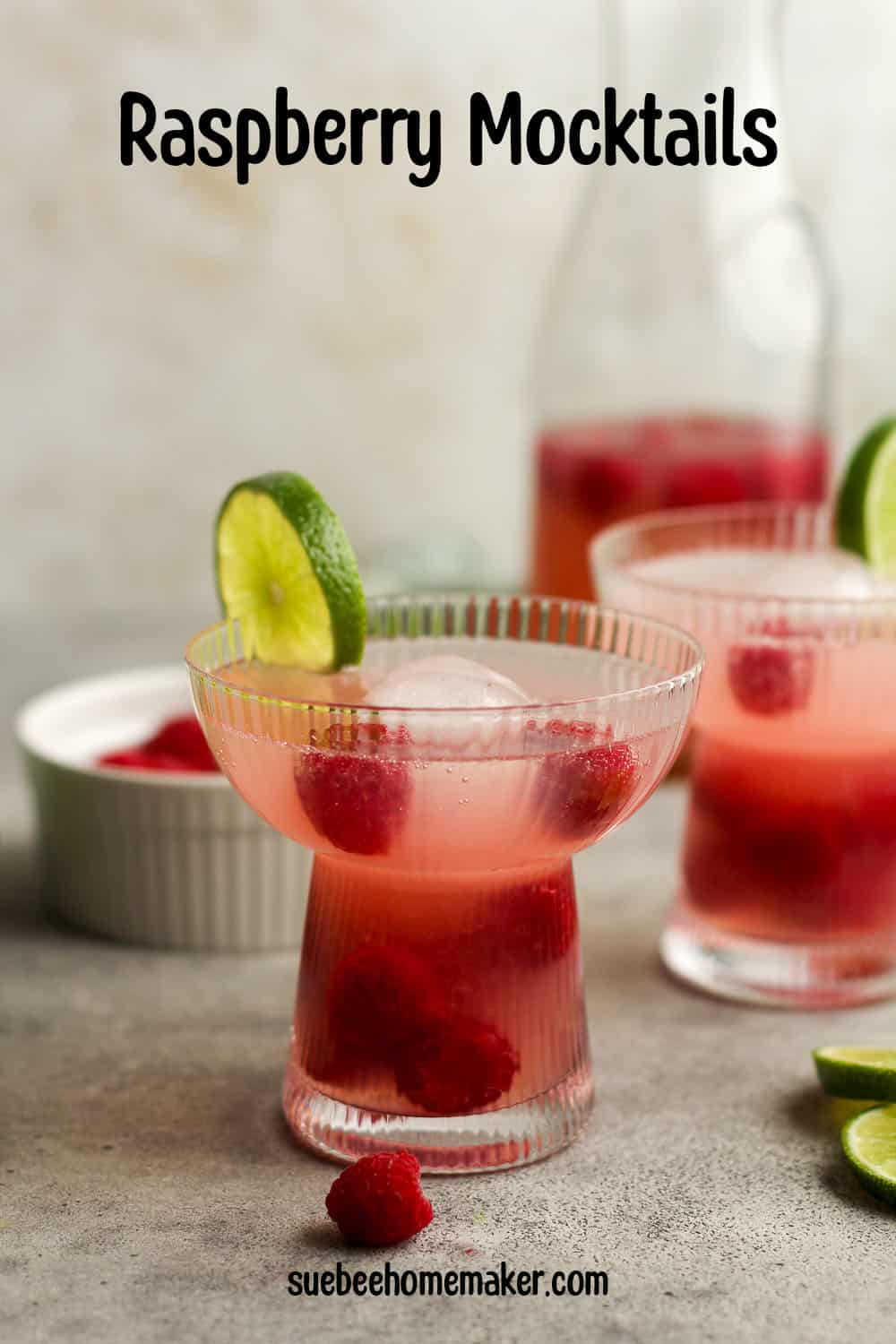Refreshing Raspberry Mocktails SueBee Homemaker