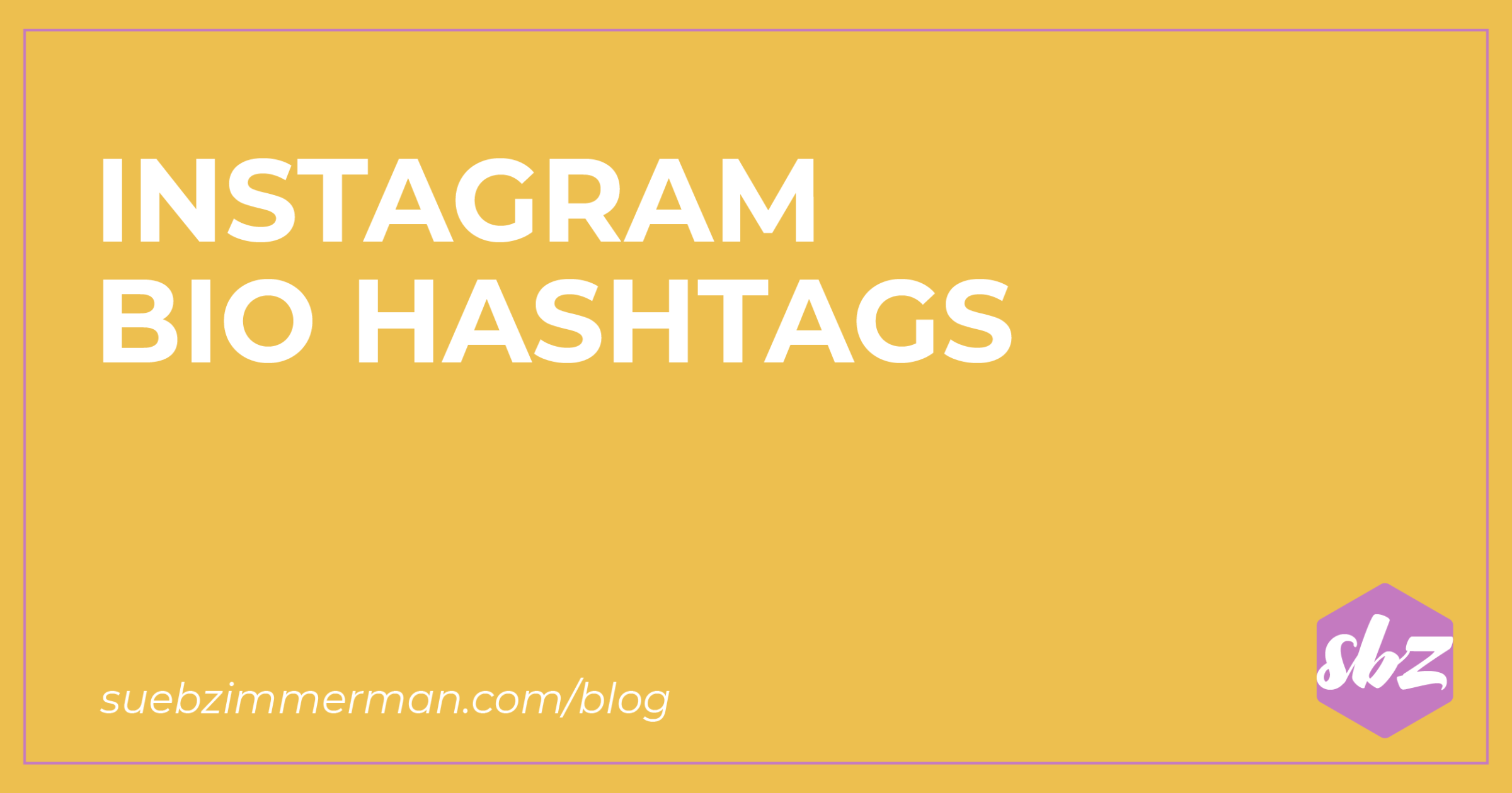 Instagram Bio Hashtags