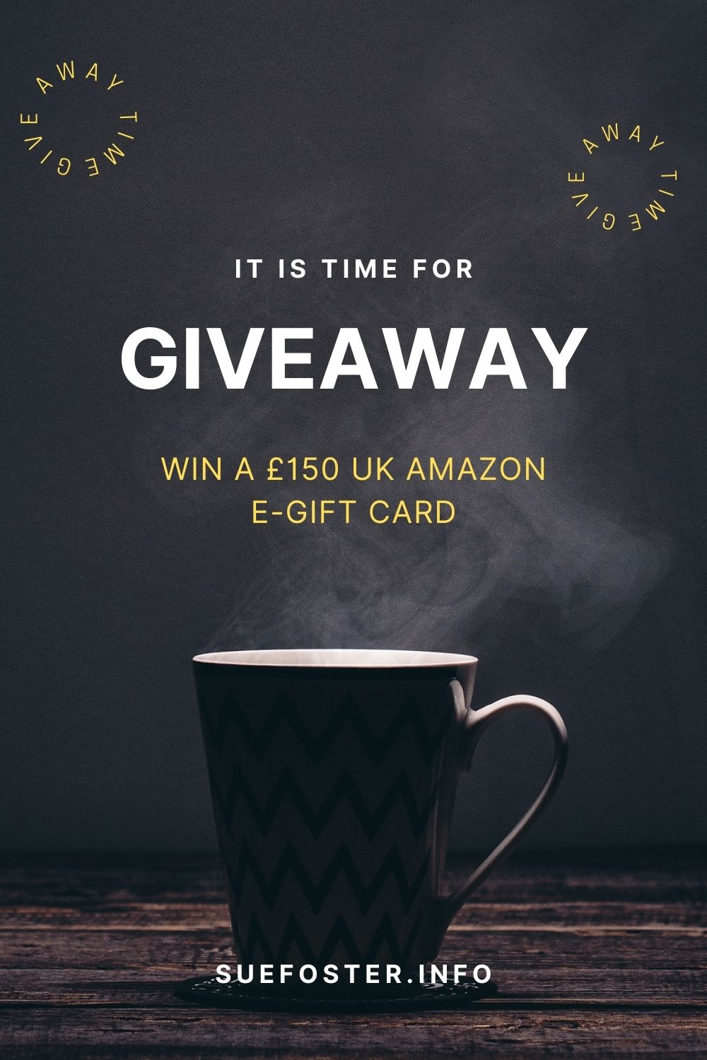 (ENDED) Win a £150 UK Amazon EGift Card Sue Foster