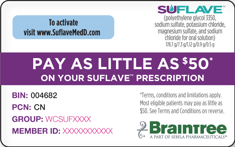 SUFLAVE™ MEDICARE PART D ALTERNATIVE COUPON PROGRAM