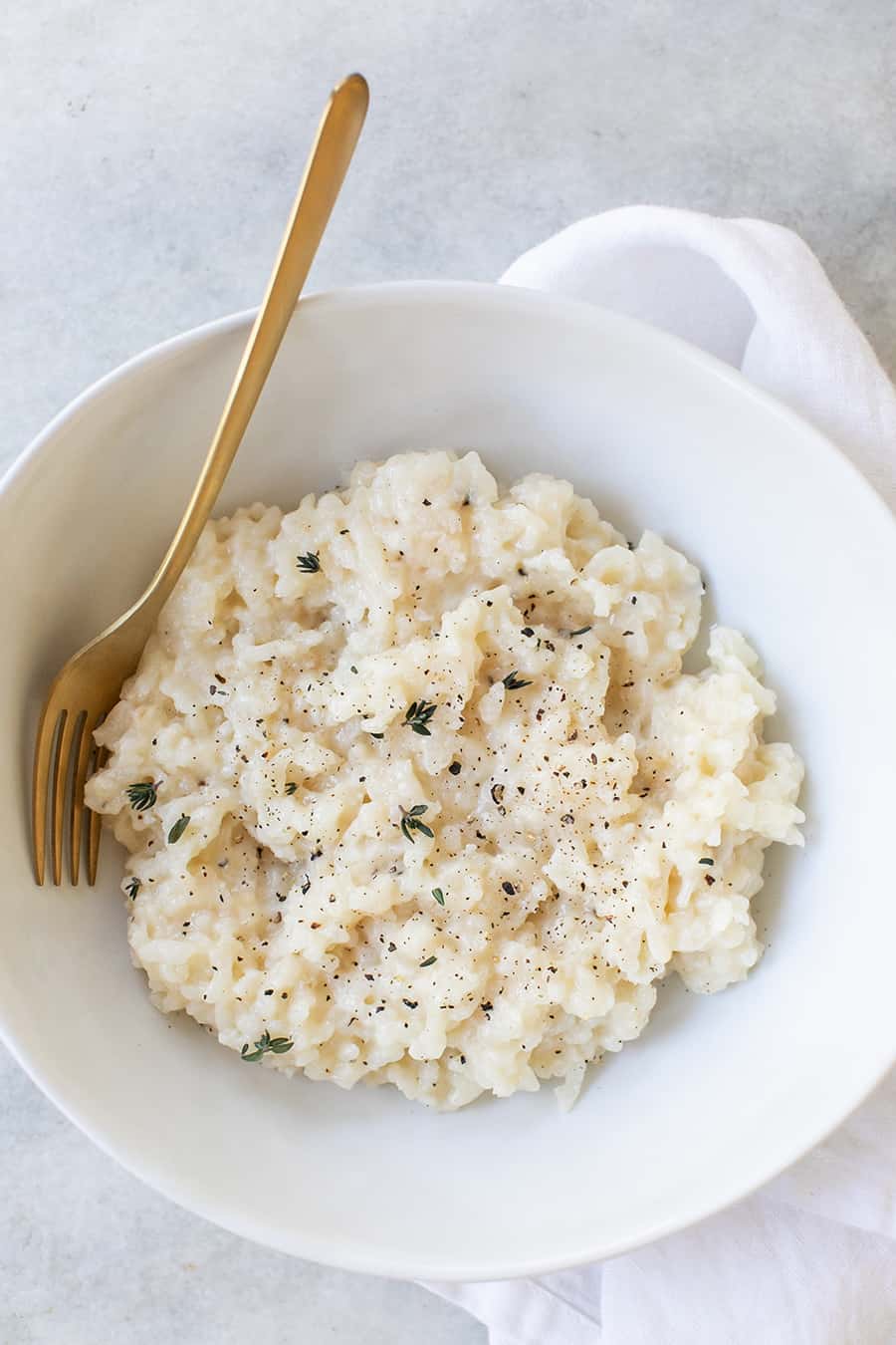 Easy Risotto With Parmesan Sugar and Charm