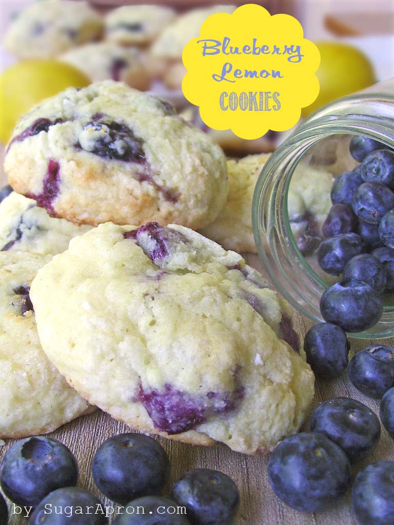 Blueberry Lemon Cookies Sugar Apron