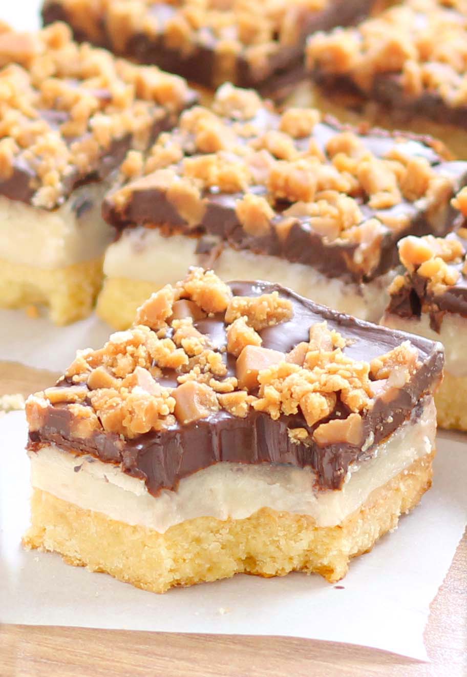 Chocolate Toffee Bars Recipe Sugar Apron