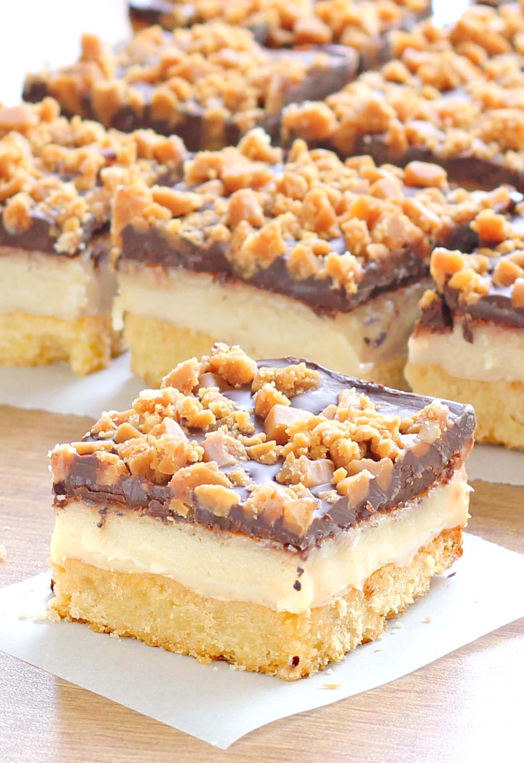 Chocolate Toffee Bars Recipe Sugar Apron