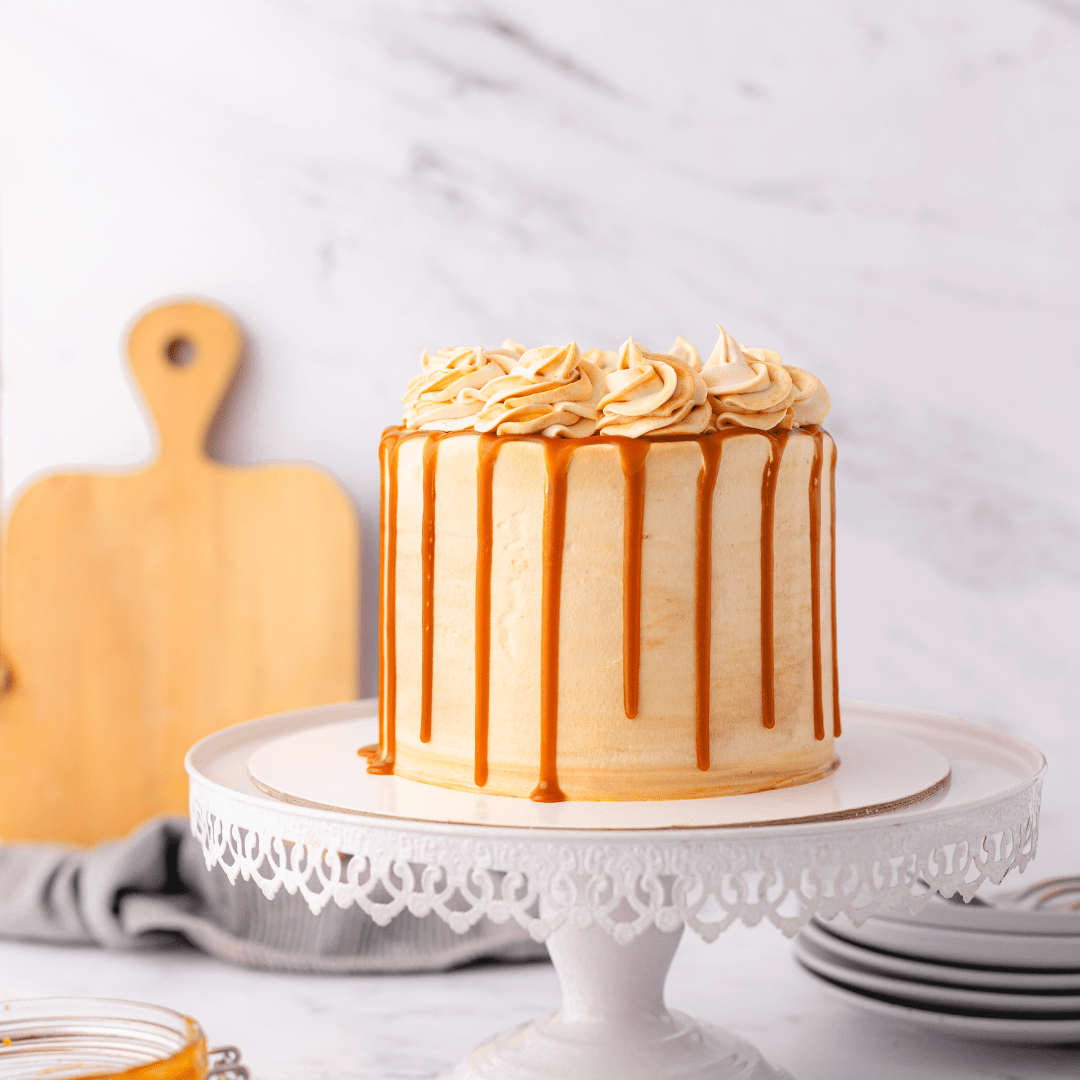Vanilla Salted Caramel Cake Sugar Baked