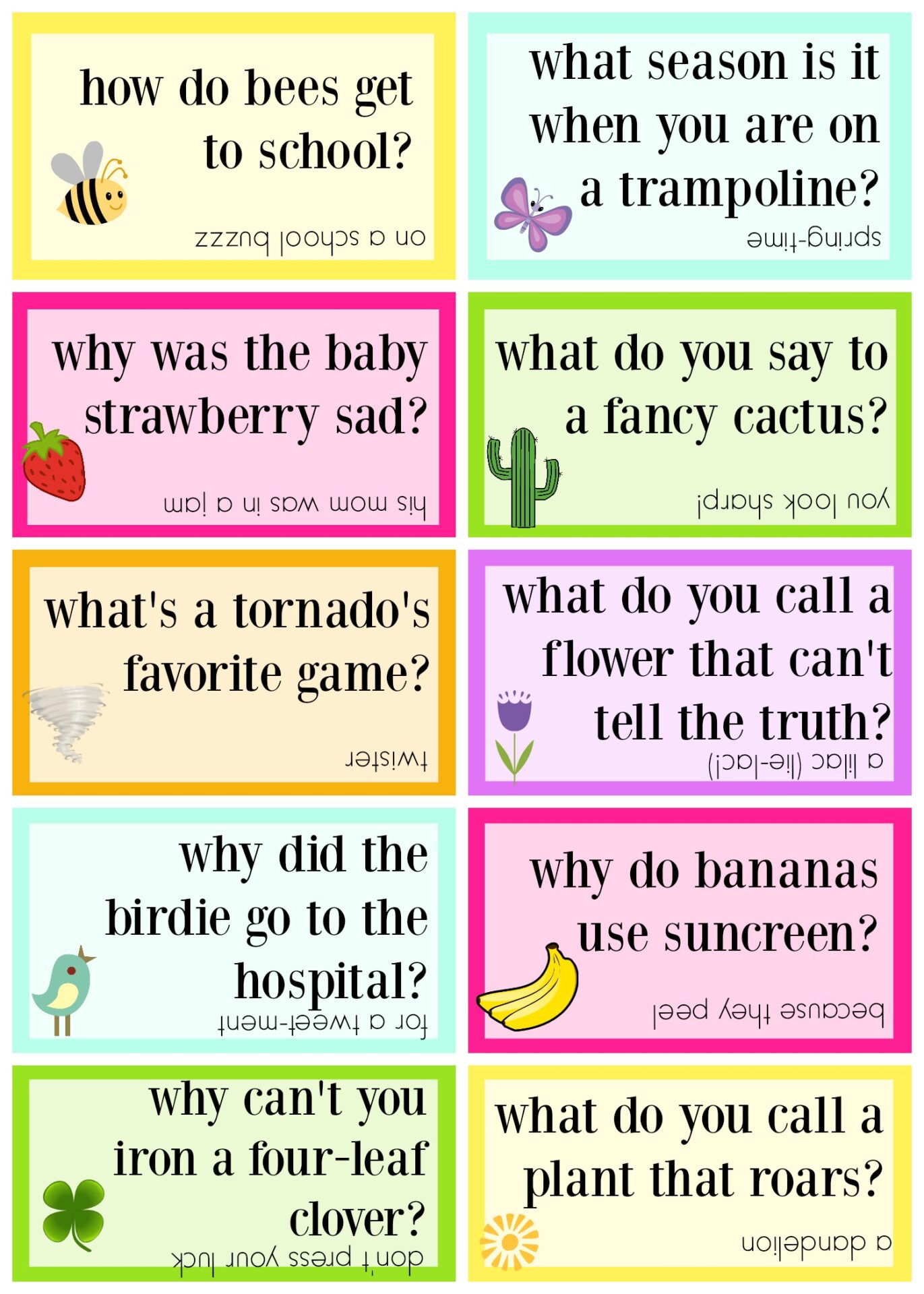 Lunch Box Jokes for Spring, FREE PRINTABLE Sugar Bee Crafts