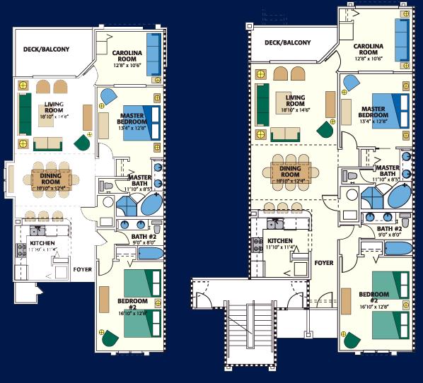 2 or 3 Bedroom Condo at the Coral Sands Resort Resort in Hilton Head