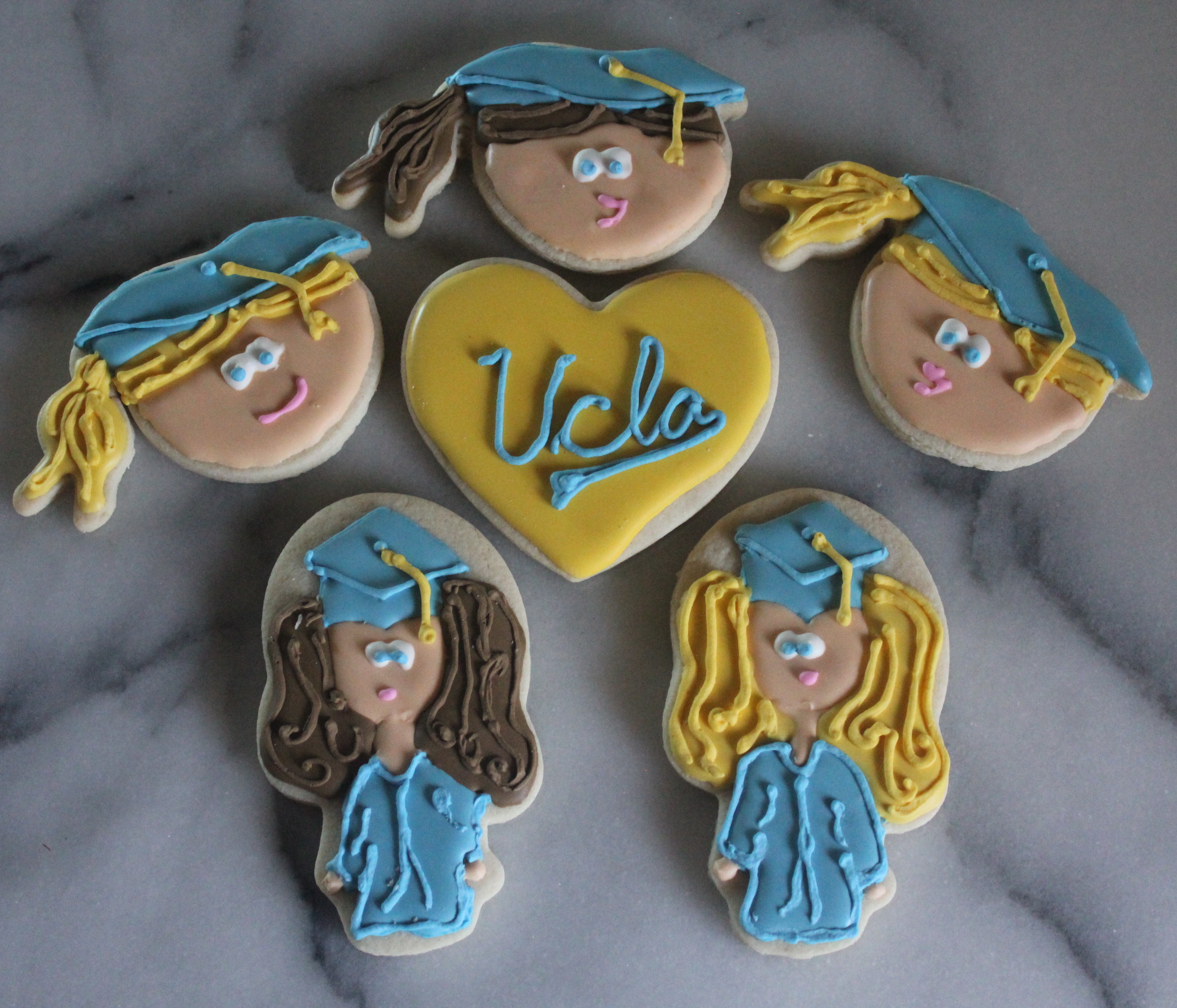 I Love L.A. UCLA Graduation Cookies