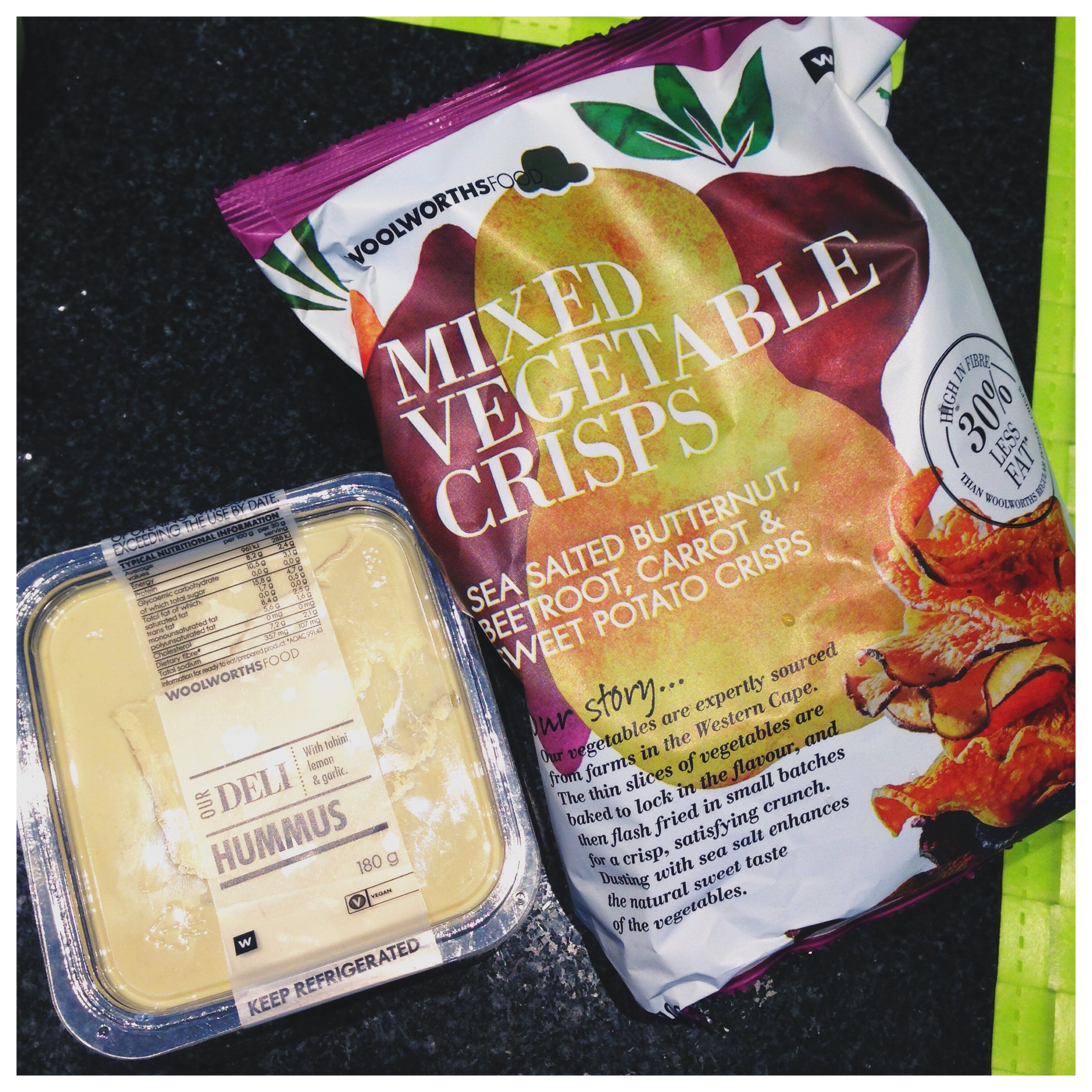 Vegetable Chips & Hummus Sugar free Fern