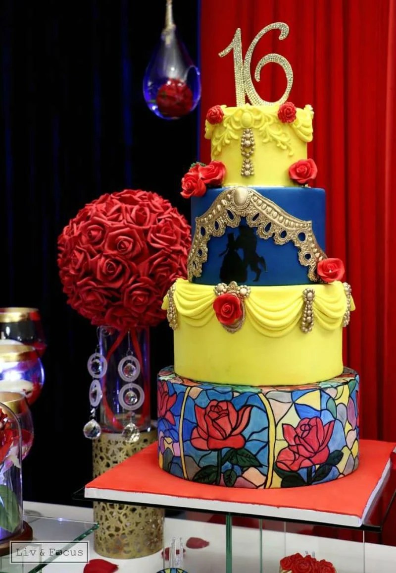 Cake Beauty And The Beast Beauty And The Beast Inspired Cakes Baking