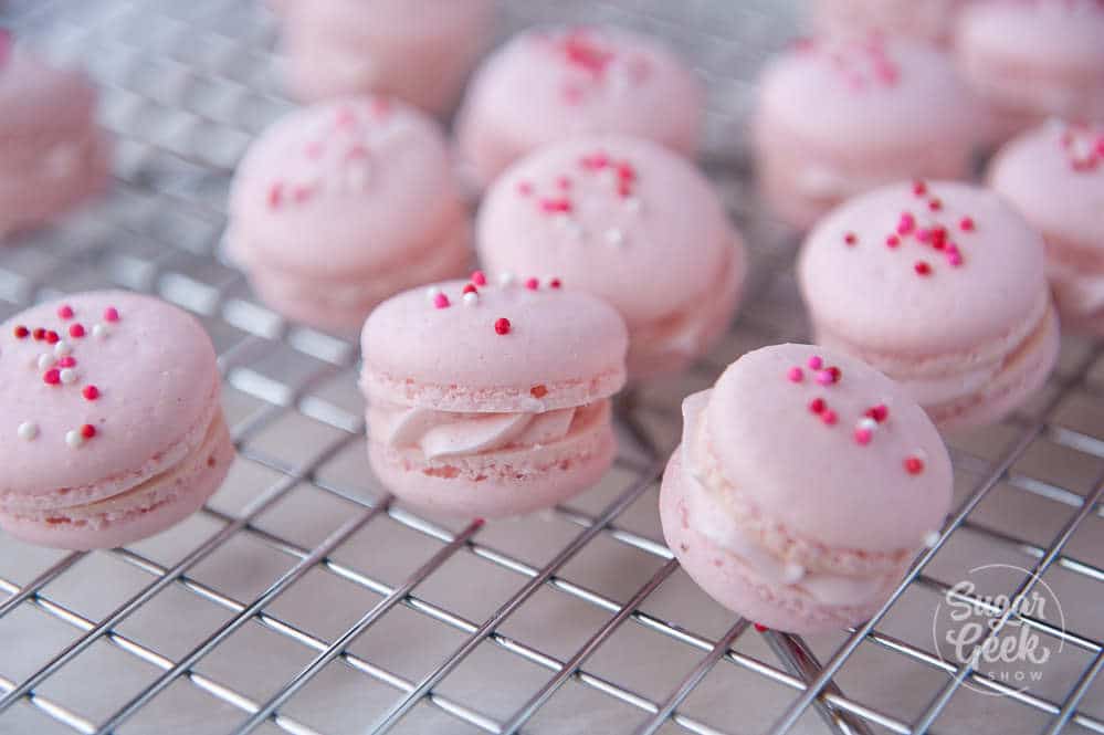 Strawberry Macaron Recipe (Easy) StepbyStep Sugar Geek Show