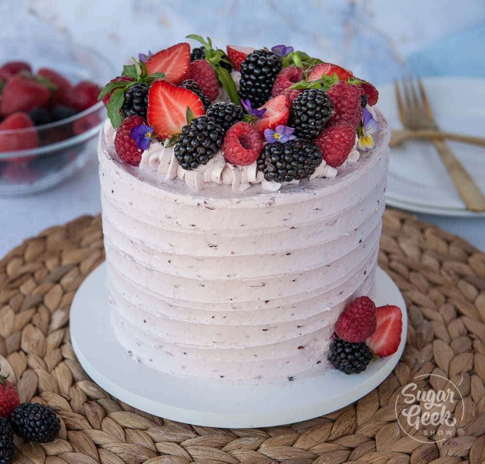 Fresh Berry Cake Filling Recipe + Video Sugar Geek Show