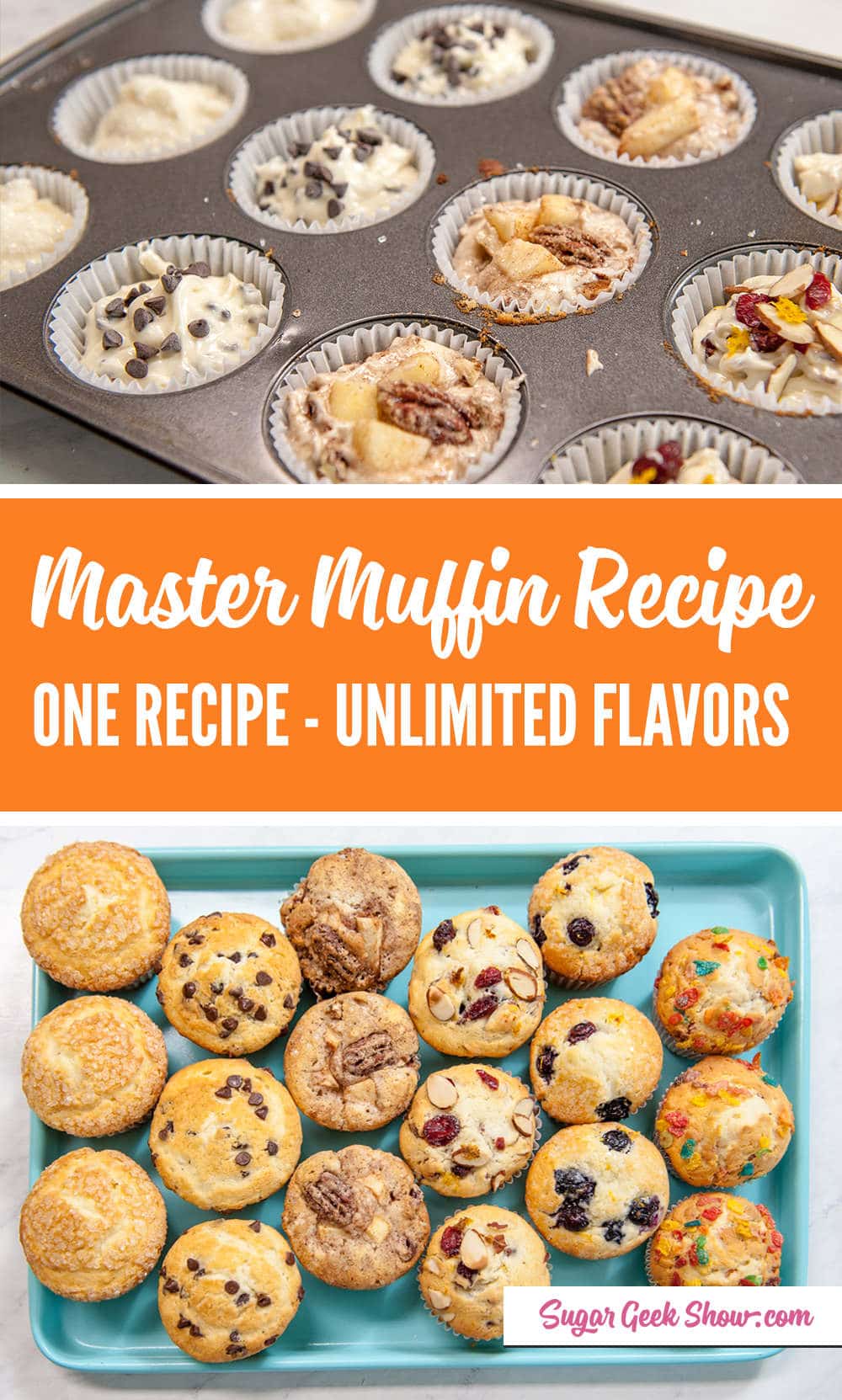 Basic Muffin Recipe + Flavor Variations Sugar Geek Show