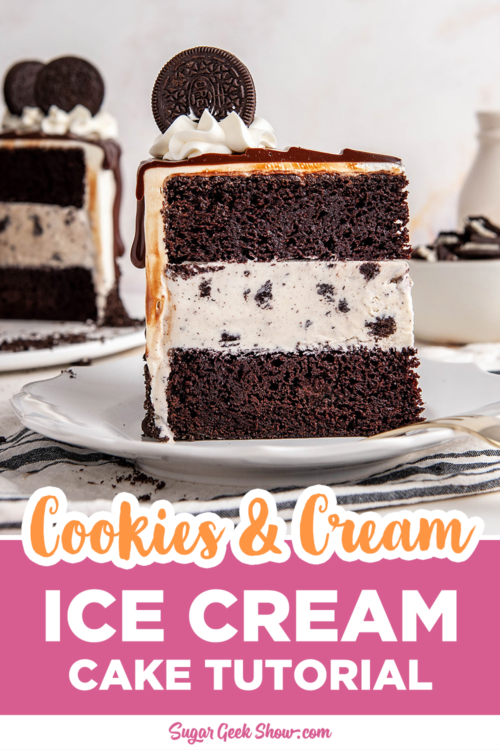 Easy Homemade Ice Cream Cake Recipe + Video Tutorial Sugar Geek Show