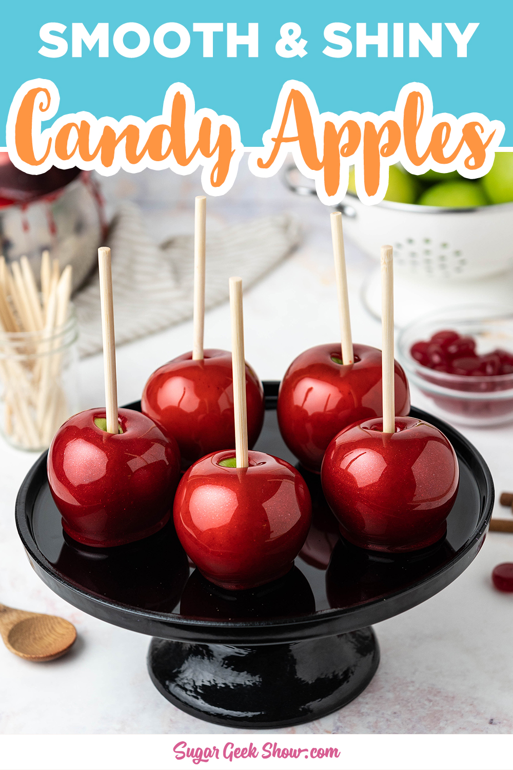 Smooth and Shiny Candy Apple Recipe + Video Sugar Geek Show