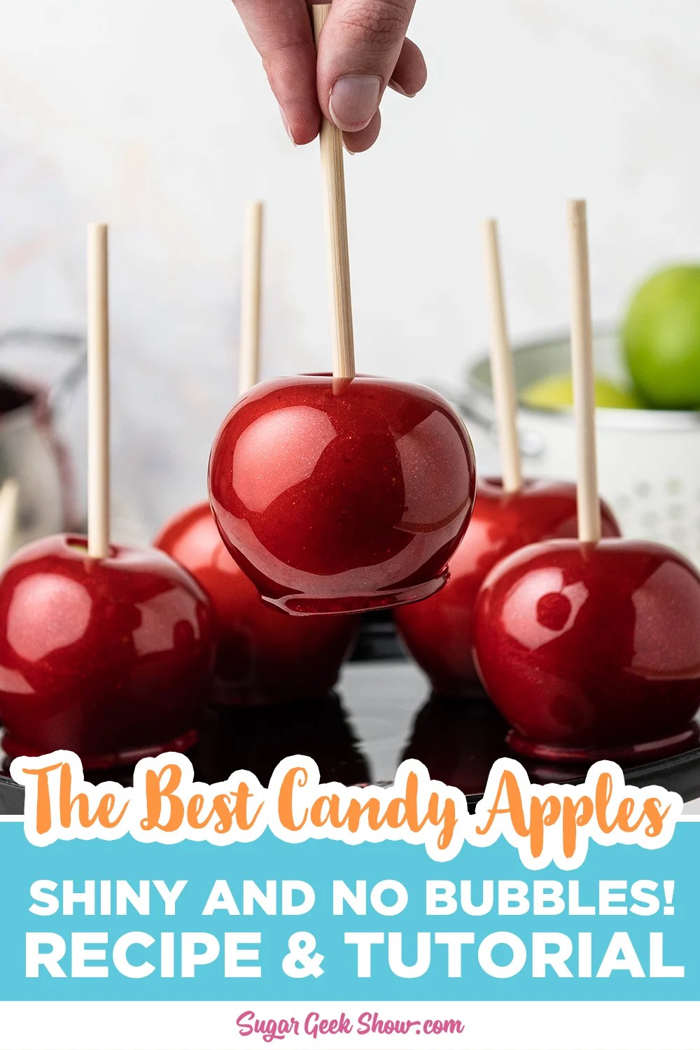 Smooth and Shiny Candy Apple Recipe + Video Sugar Geek Show