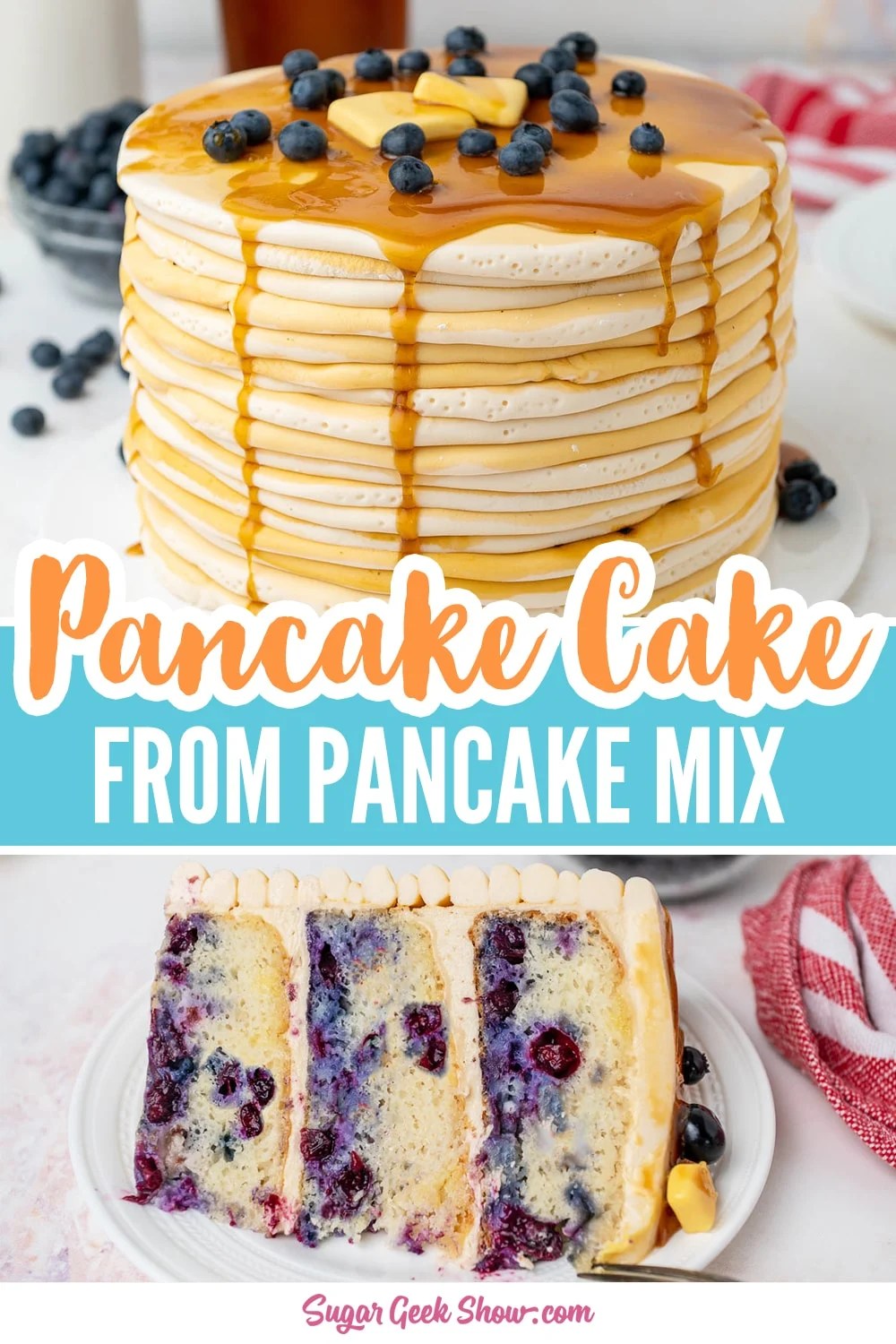 Blueberry Pancake Cake Sugar Geek Show