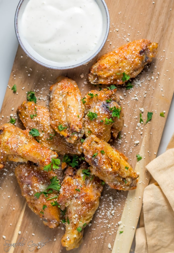 Garlic Parmesan Keto Wings