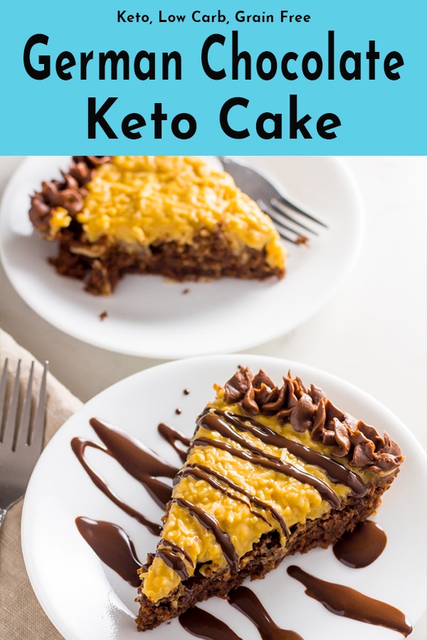 Keto Chocolate Cake German Chocolate Style (Low Carb, Gluten Free)