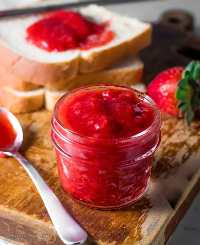 Easy 3 Ingredient Keto Strawberry Jam With Fresh Or Frozen Berries