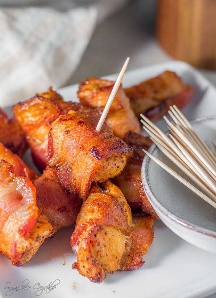 Bacon Wrapped Chicken Bites