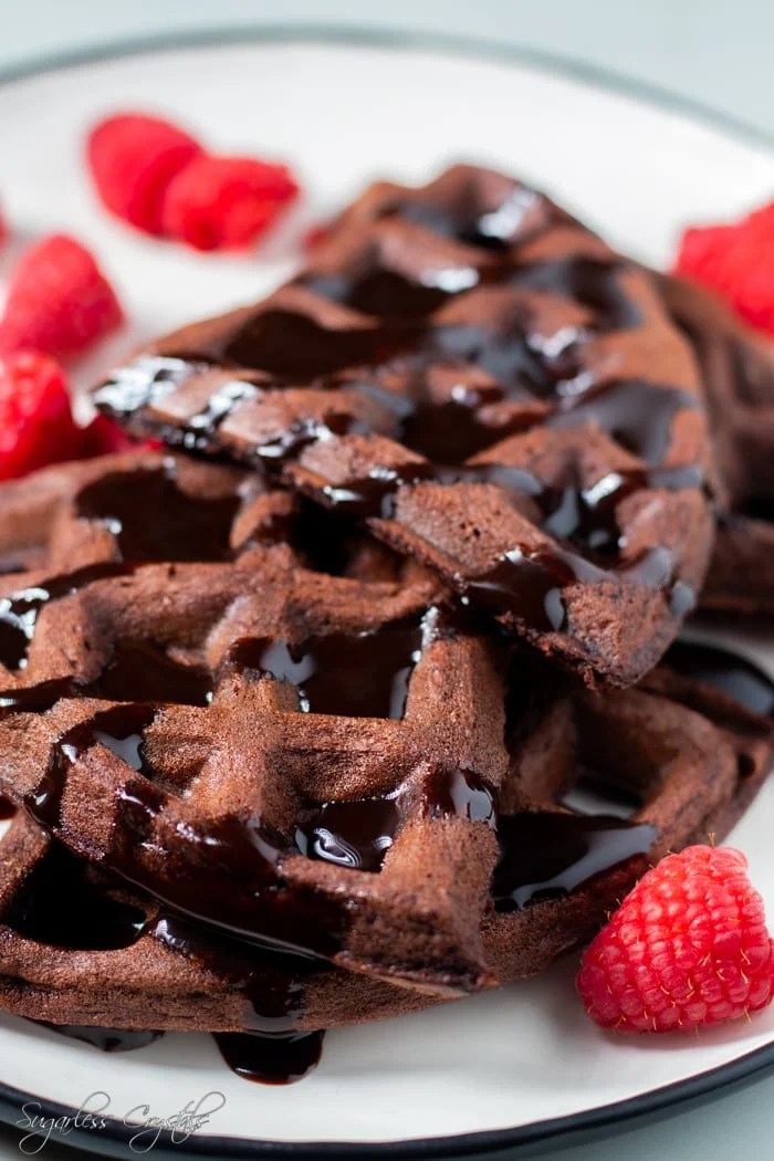 Chocolate Oreo Keto Waffles