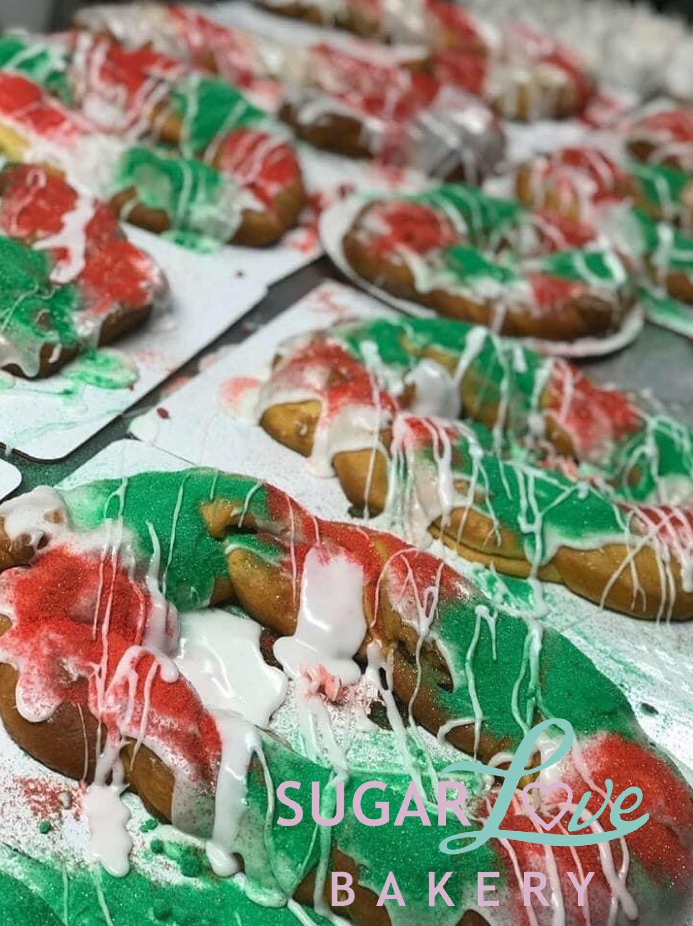Christmas King Cake Sugar Love Bakery