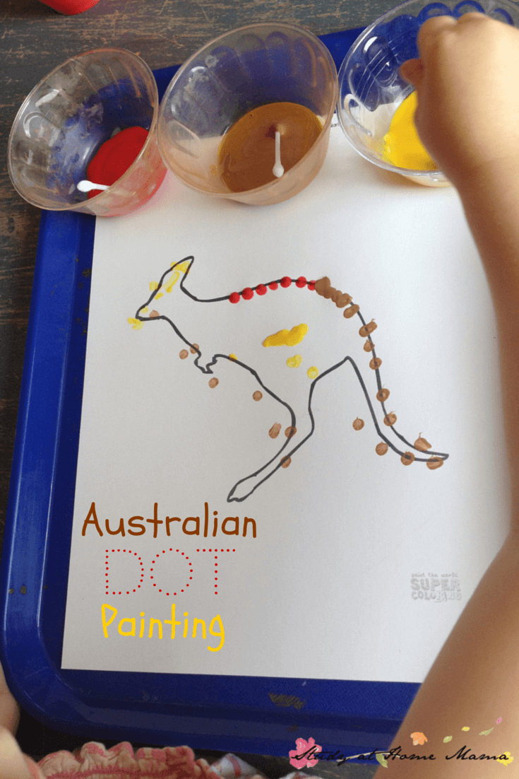 Kids Craft Ideas Aboriginal Dot Painting (with Video) ⋆ Sugar, Spice