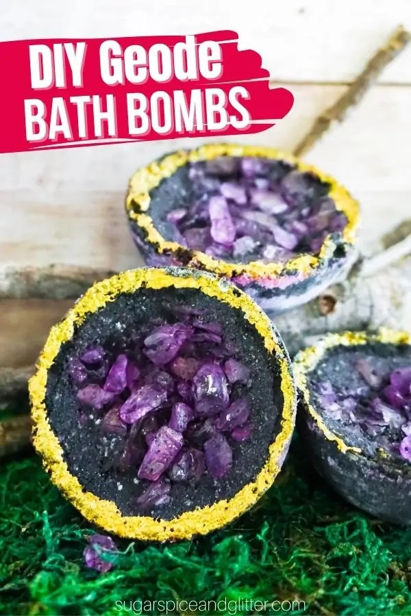 Geode Bath Bombs (with Video) ⋆ Sugar, Spice and Glitter