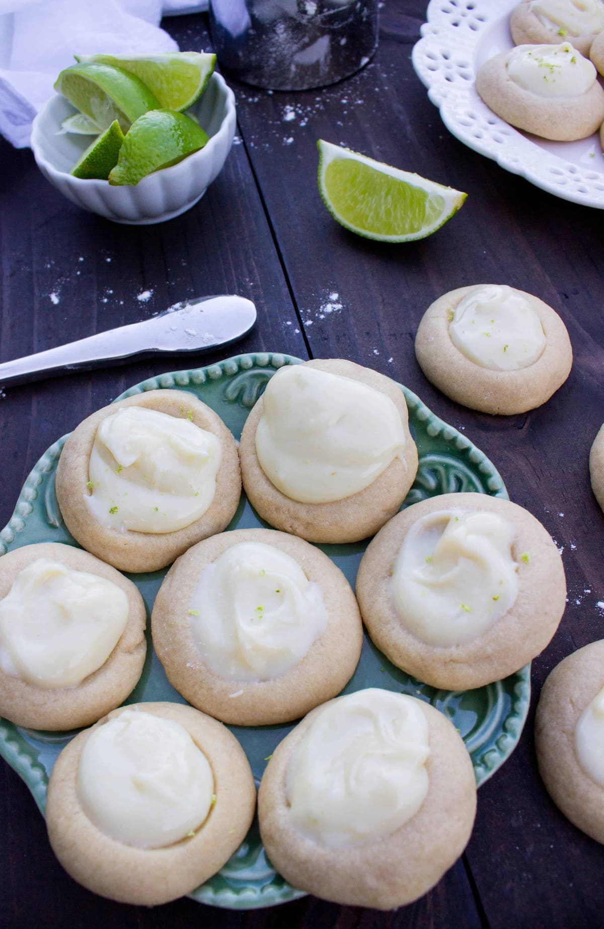Key Lime Thumbprint Cookies Sugar Spun Run