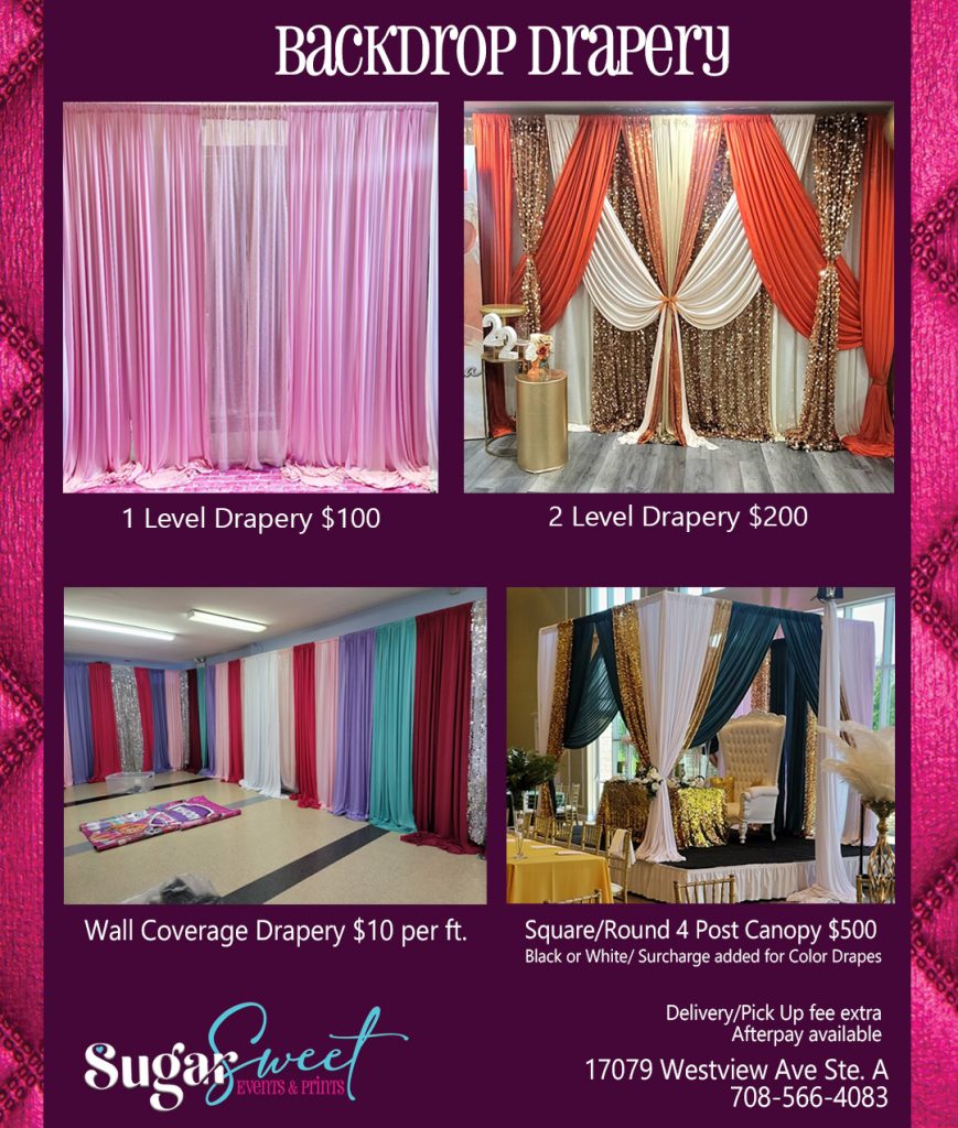 A La Carte Rentals and Services Sugar Sweet Events & Prints