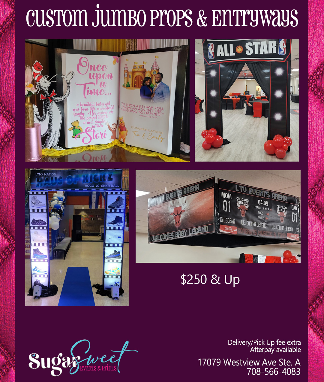 A La Carte Rentals and Services Sugar Sweet Events & Prints