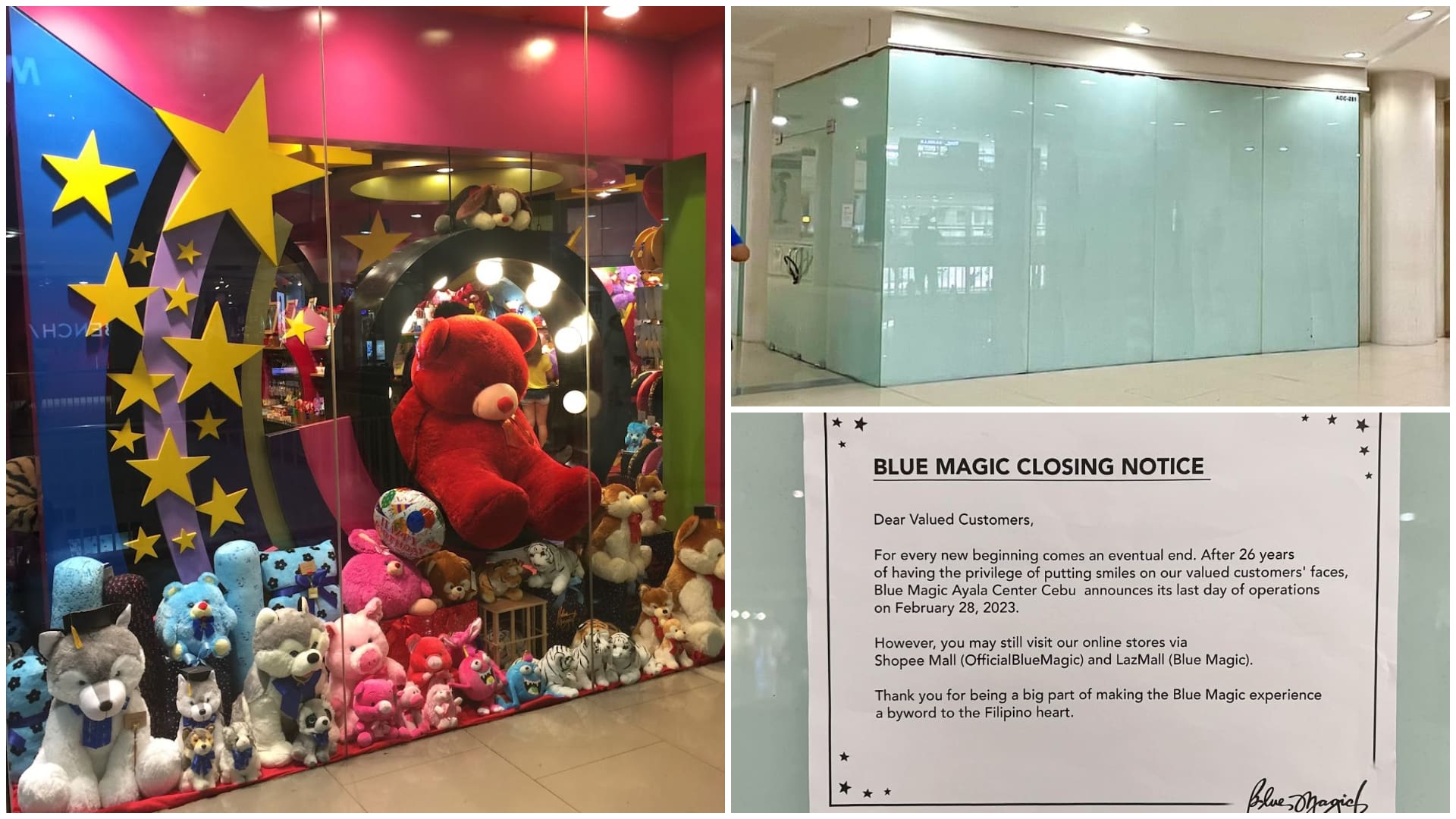Blue Magic at Ayala Cebu closes after 26 Years