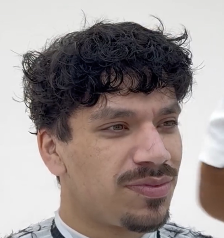 This Young Man Shaved Off His Long Black Curls and You Won’t Believe