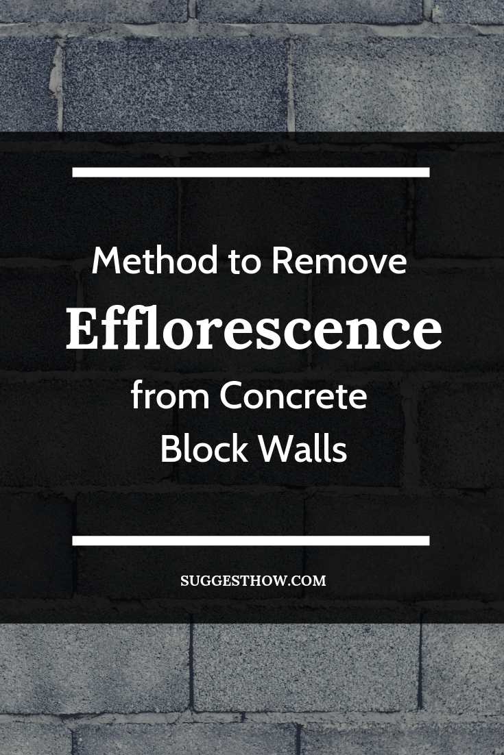 Removing Efflorescence from Concrete GSA