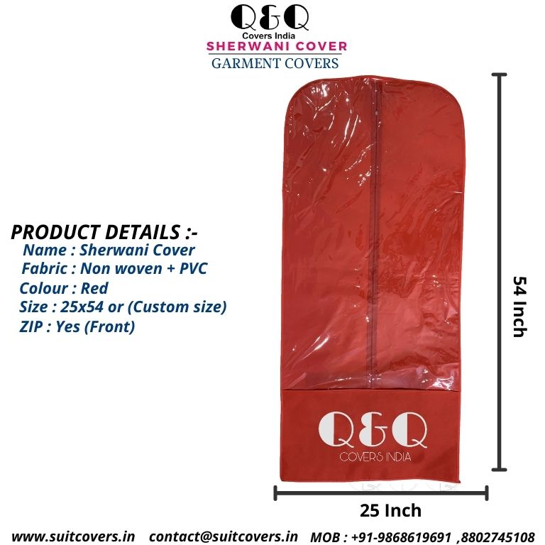 Sherwani Cover Best Garment Cover Manufacture Q&Q Covers India