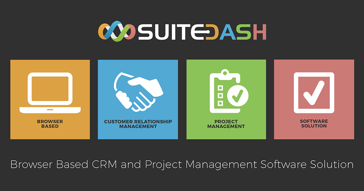 Browser Based CRM and Project Management Software SuiteDash White
