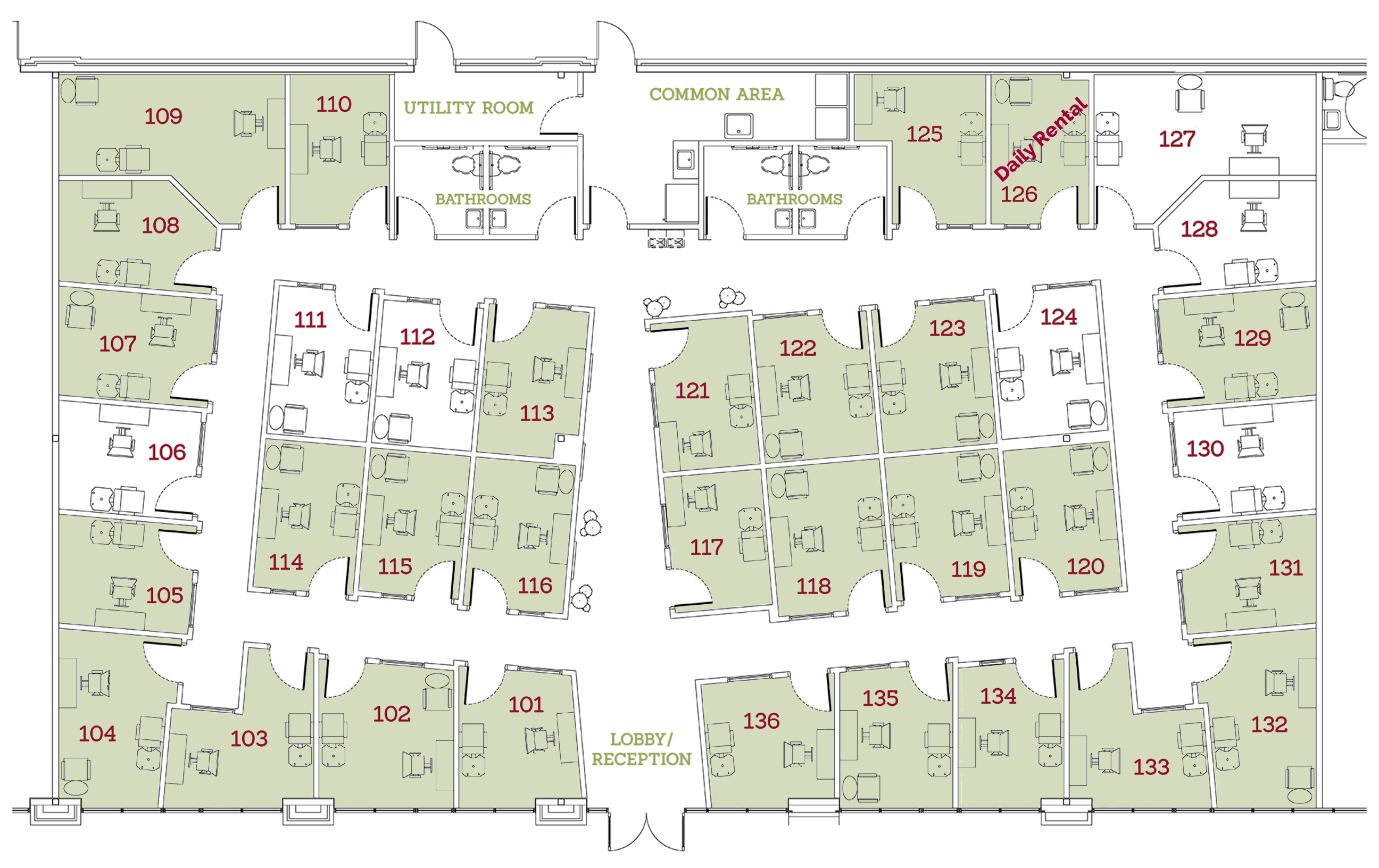 Leasing Information Luxury Salon Suites in Matthews, NC