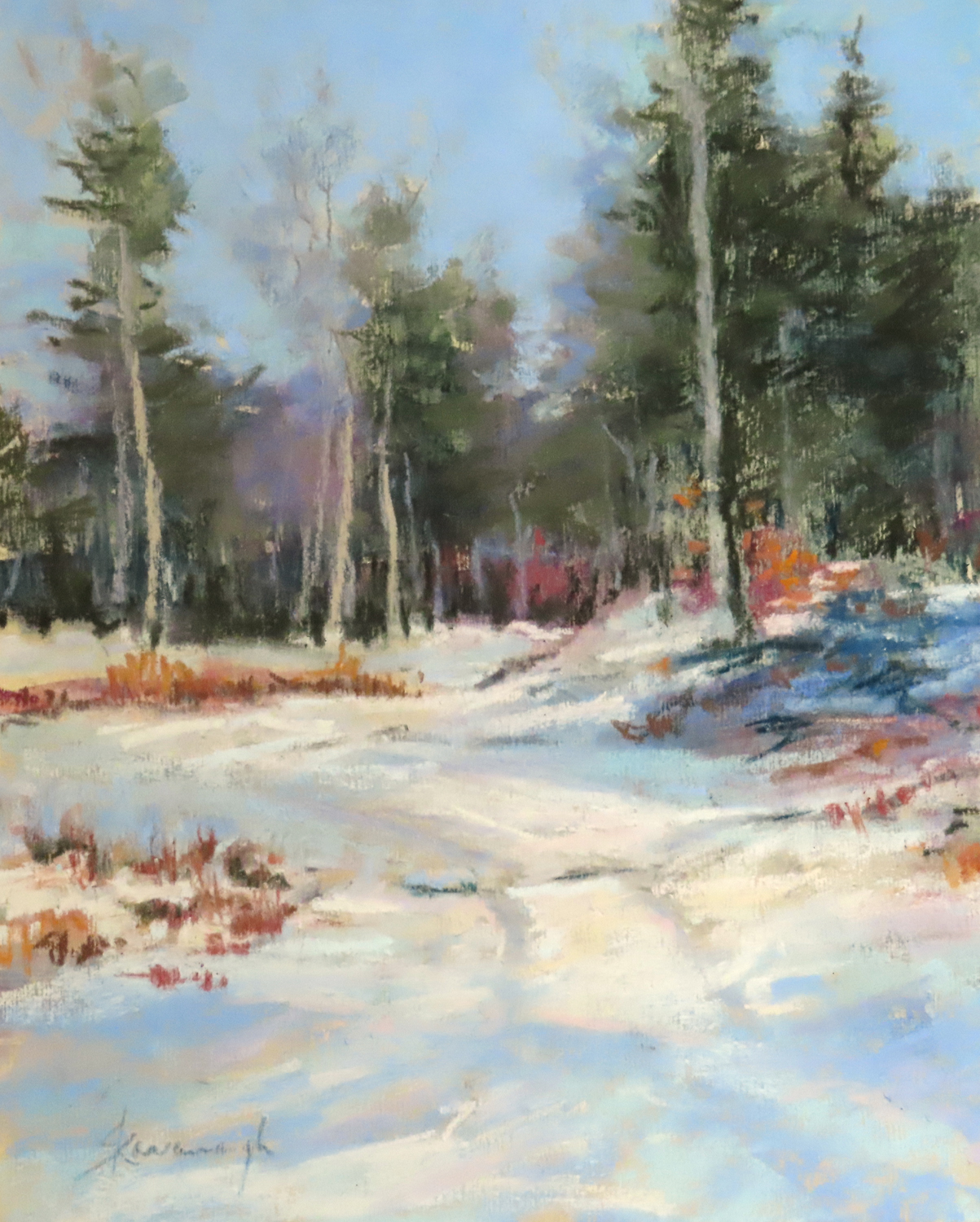 Winter Walk, SOLD Sullivan Framing and Fine Art Gallery full service custom picture framing