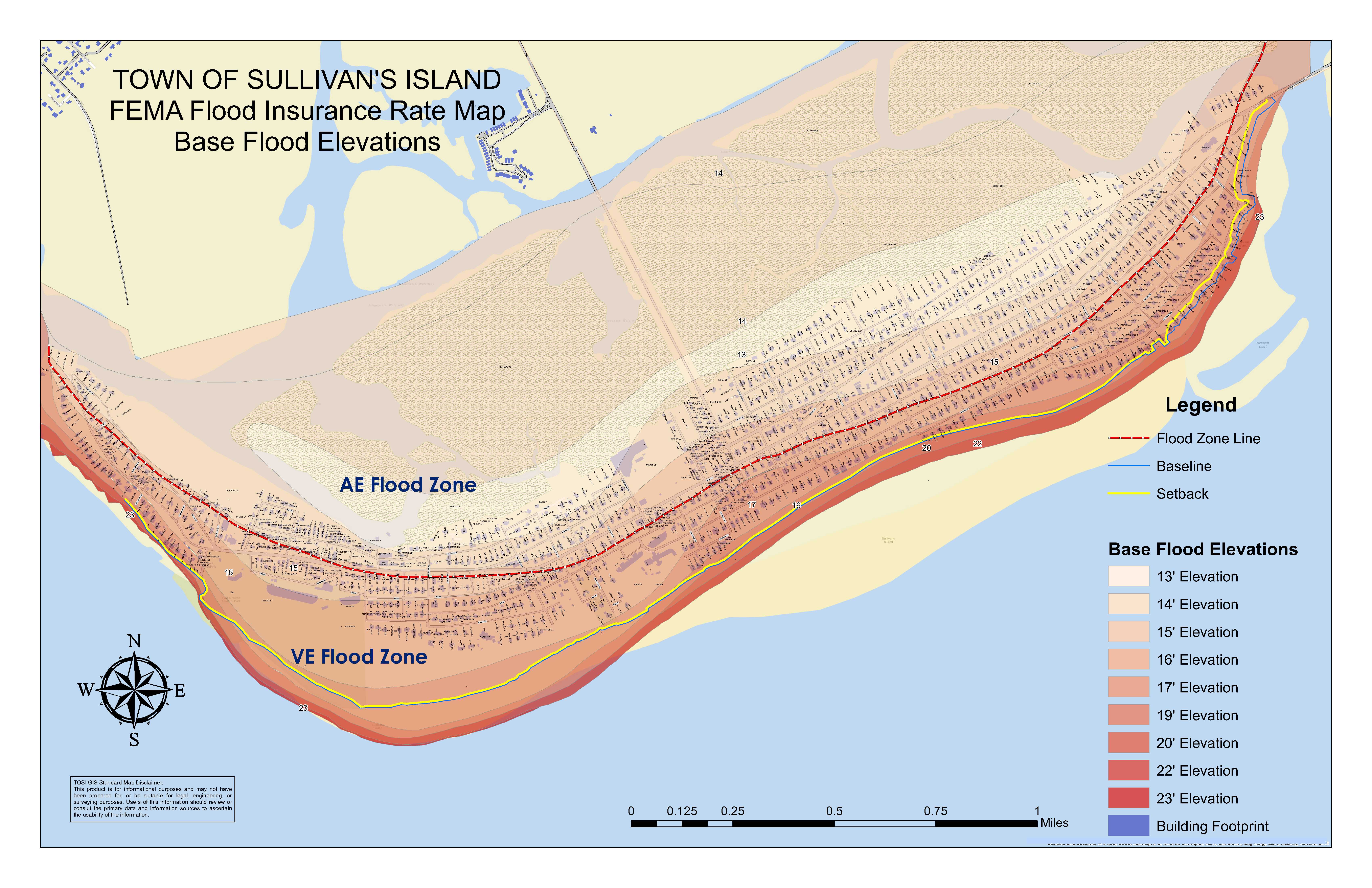 Base Flood Elevation Map Floodplain Maps & Links Town of Sullivan's Island Official Website