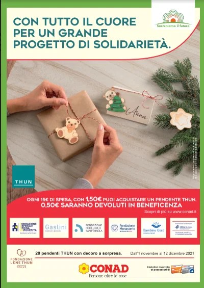prossima raccolta bollini conad 2023 Con La Collezione Thun Conad Sostiene Gli Ospedali Psichiatrici - Sulpanaro | News