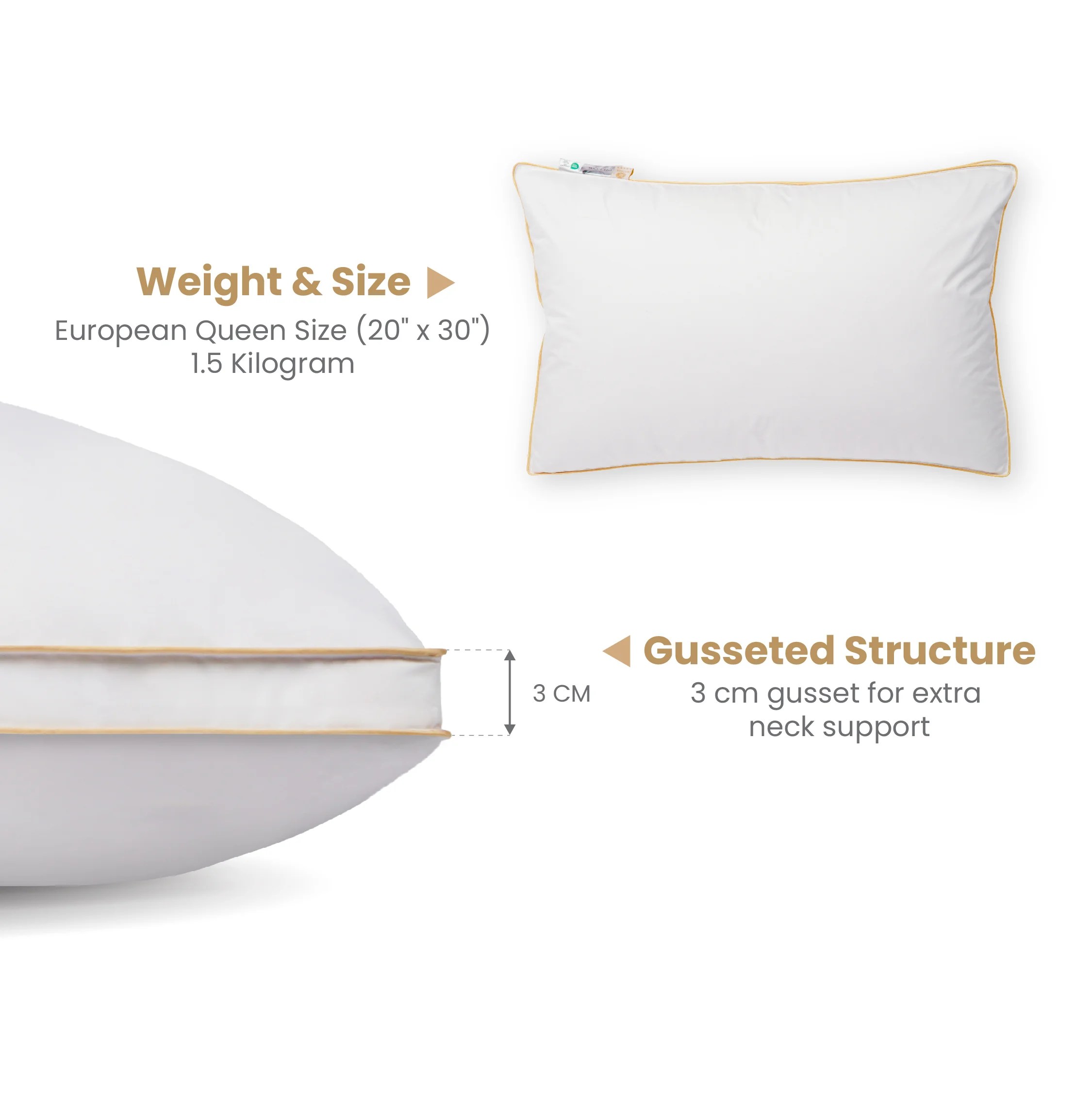 5 Star Feather Down Pillow Sultera