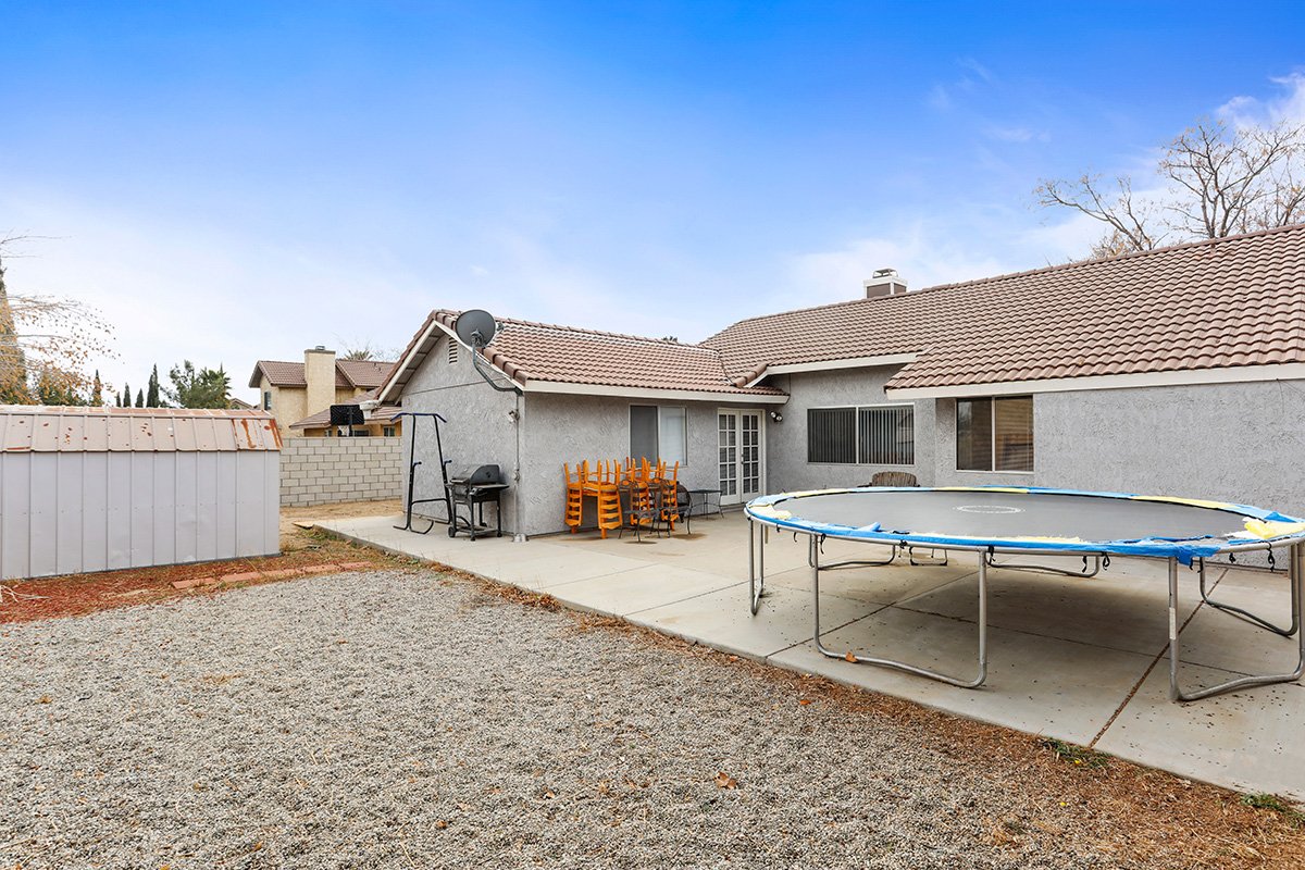West Palmdale Home for sale backyard