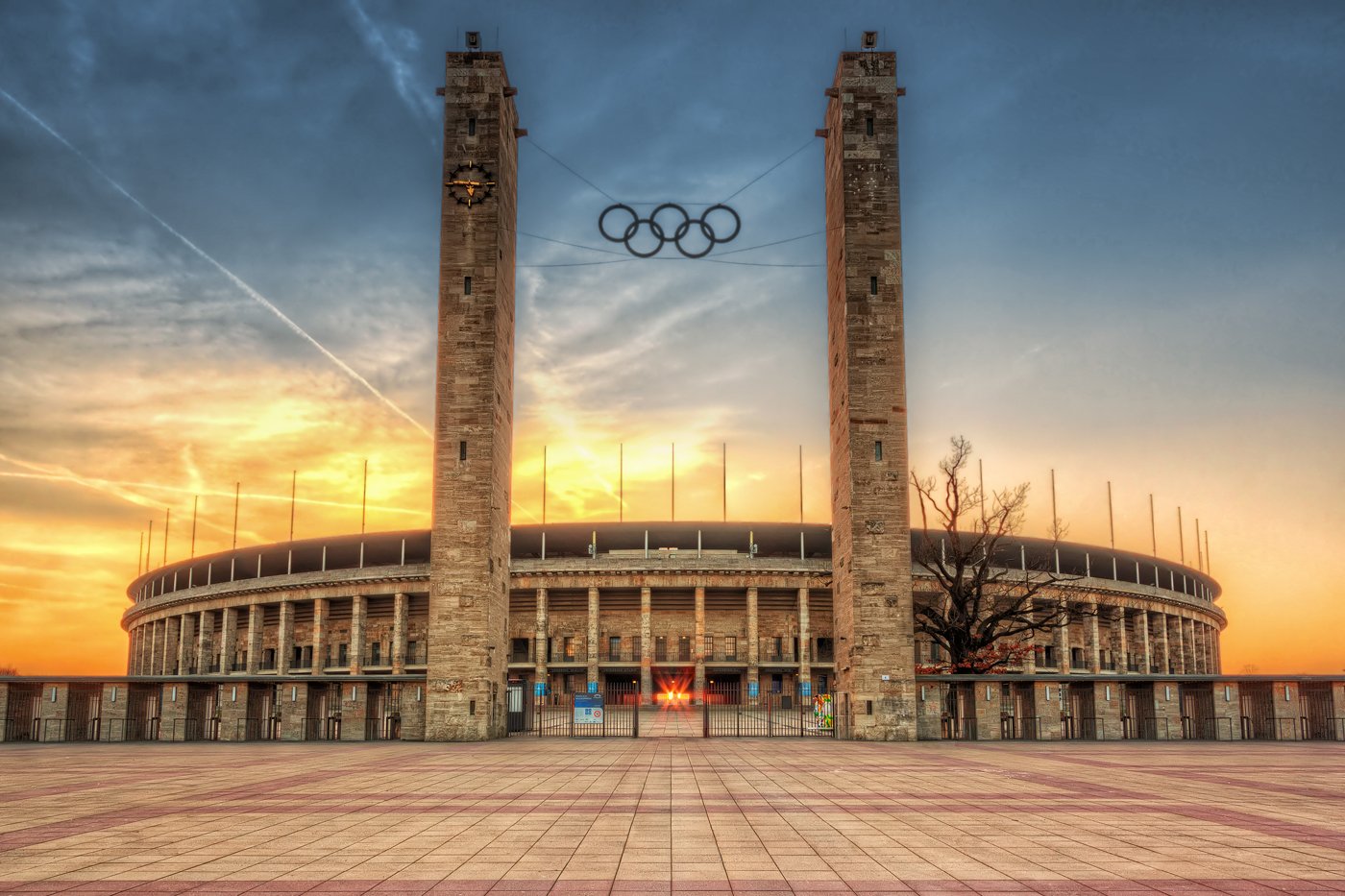 Eternal Flame Olympic Stadium Berlin Fine Art Photography by Nico