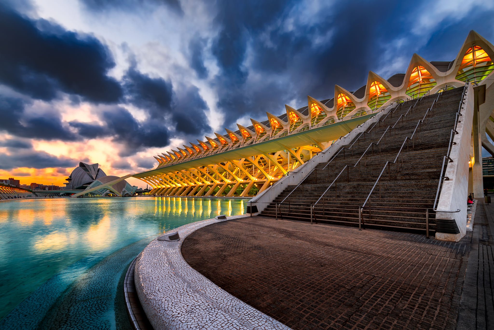 Sunset at Prince Felipe Museum of Science