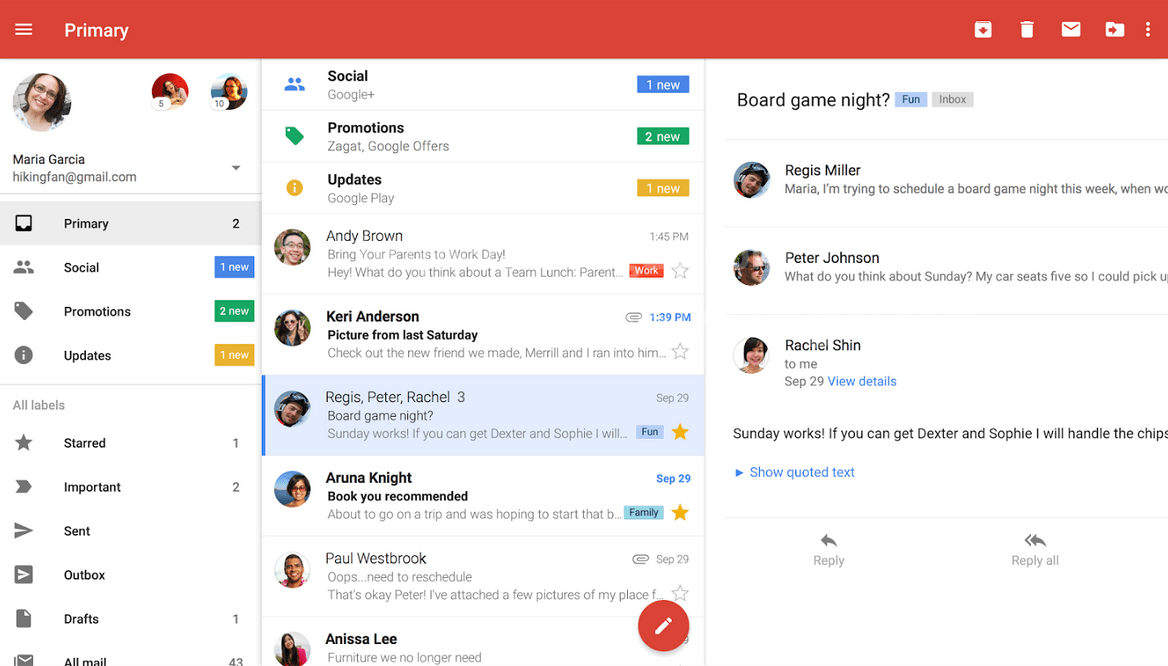 Gmail update brings around unified inbox and cross