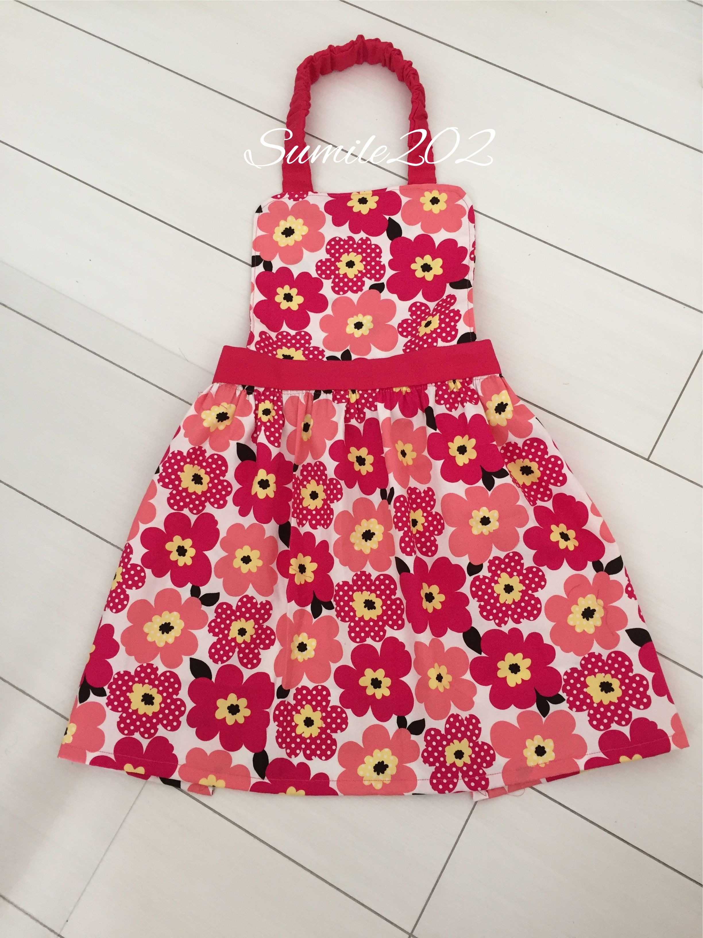 キッズエプロンの作り方 女の子 すみれハイツ202号室